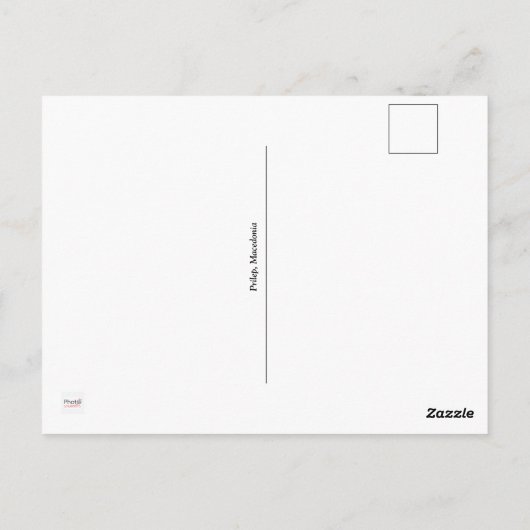 Groeten uit Prilep, Briefkaart Macedonië (Achterkant)