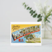  groeten uit Providence, Rhode Island Briefkaart (Staand voorkant)