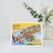 Groeten uit Providence, Rhode Island Travel Briefkaart (Staand voorkant)