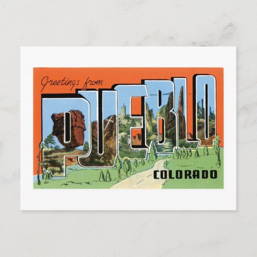 Groeten uit Pueblo, Colorado Briefkaart (Voorkant)