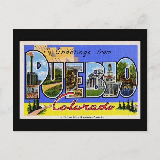 Groeten uit Pueblo Colorado Briefkaart (Voorkant)