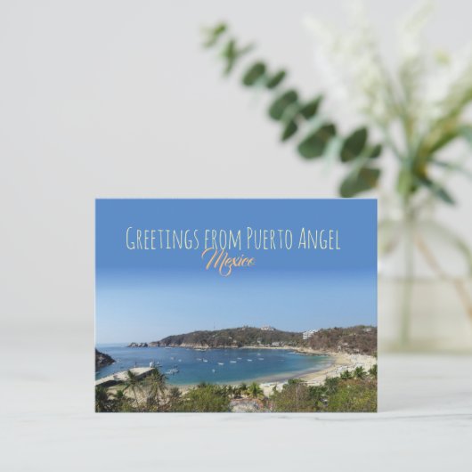 Groeten uit Puerto Angel, Mexico Briefkaart (Staand voorkant)
