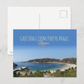 Groeten uit Puerto Angel, Mexico Briefkaart (Voorkant / Achterkant)