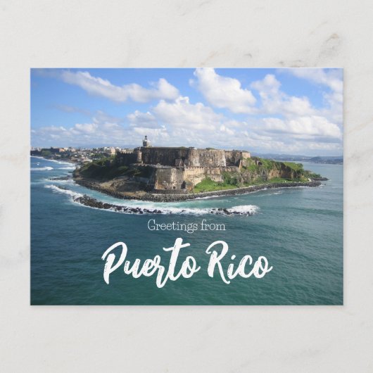 Groeten uit Puerto Rico Briefkaart (Voorkant)