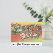 Groeten uit Puerto Rico Briefkaart (Staand voorkant)