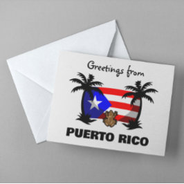 Groeten uit Puerto Rico Coqui Frog Travel Briefkaart