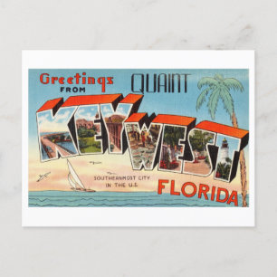 groeten uit Quaint Key West, Florida Briefkaart