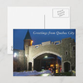 Groeten uit Quebec City Briefkaart (Voorkant / Achterkant)