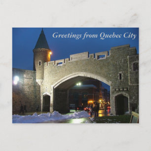 Groeten uit Quebec City Briefkaart