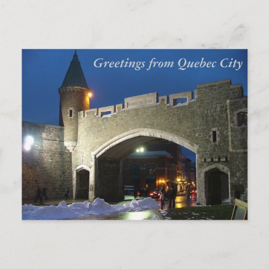 Groeten uit Quebec City Briefkaart (Voorkant)
