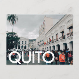 Groeten uit Quito, Ecuador Briefkaart