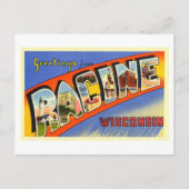 groeten uit Racine, Wisconsin Briefkaart (Voorkant)