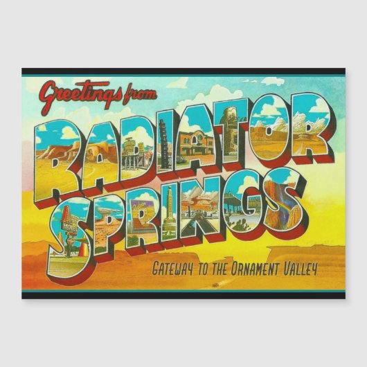 Groeten uit Radiator Springs Arizona (Voorkant)