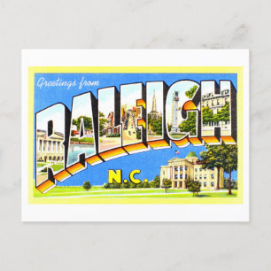  groeten uit Raleigh, North Carolina, Briefkaart