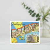 Groeten uit Raleigh, North Carolina Travel Briefkaart (Staand voorkant)