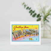  groeten uit Reading, Pennsylvania Briefkaart (Staand voorkant)