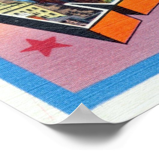  groeten uit Reading Pennsylvania Travel Poster (Hoek)