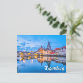 Groeten uit Regensburg, Duitsland Briefkaart (Staand voorkant)