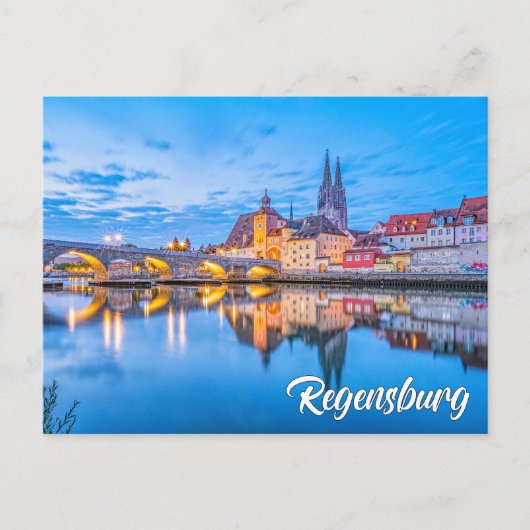 Groeten uit Regensburg, Duitsland Briefkaart (Voorkant)