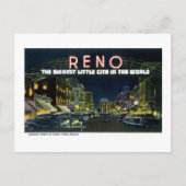 Groeten uit Reno, Nevada. Briefkaart (Voorkant)
