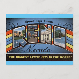 Groeten uit Reno Nevada Travel Briefkaart