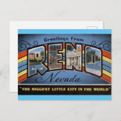 Groeten uit Reno Nevada Travel Briefkaart (Voorkant / Achterkant)