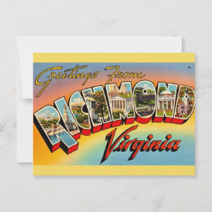 Groeten uit Richmond, VA Briefkaart