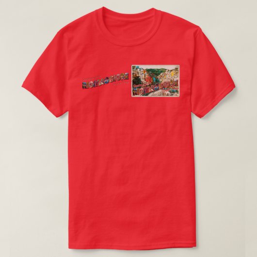 Groeten uit Riomaggiore Cinque Terre st T-shirt (Design voorkant)