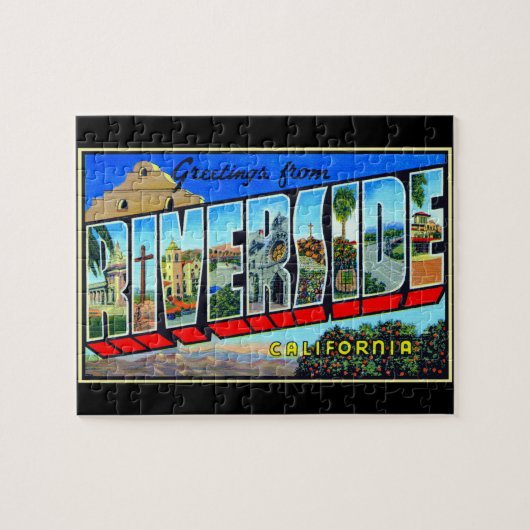 Groeten uit Riverside California Legpuzzel (Horizontaal)