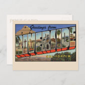 Groeten uit Riverside, Californië 1939 Briefkaart (Voorkant / Achterkant)