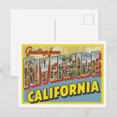  "Groeten uit Riverside, Californië" Briefkaart (Voorkant / Achterkant)