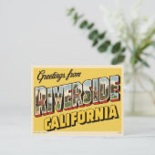  "Groeten uit Riverside, Californië" Briefkaart (Staand voorkant)