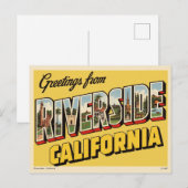  "Groeten uit Riverside, Californië" Briefkaart (Voorkant / Achterkant)