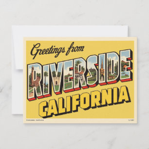  "Groeten uit Riverside, Californië" Briefkaart