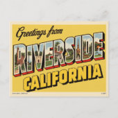  "Groeten uit Riverside, Californië" Briefkaart (Voorkant)