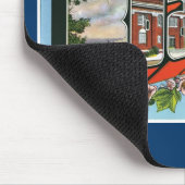 Groeten uit Roanoke, Virginia! Retro Post Card Muismat (Hoek)