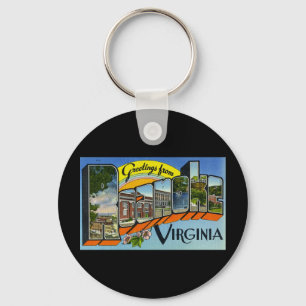 Groeten uit Roanoke Virginia Sleutelhanger