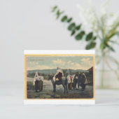 Groeten uit Roemenië, briefkaart gemaild in 1910 (Staand voorkant)