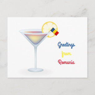 Groeten uit Roemenië Cocktail Holiday Briefkaart