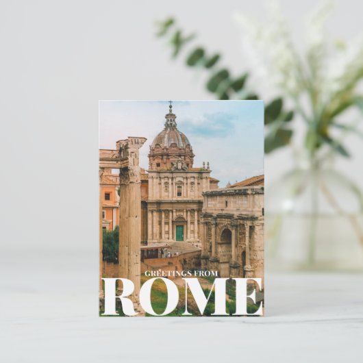 groeten uit Rome Briefkaart (Staand voorkant)