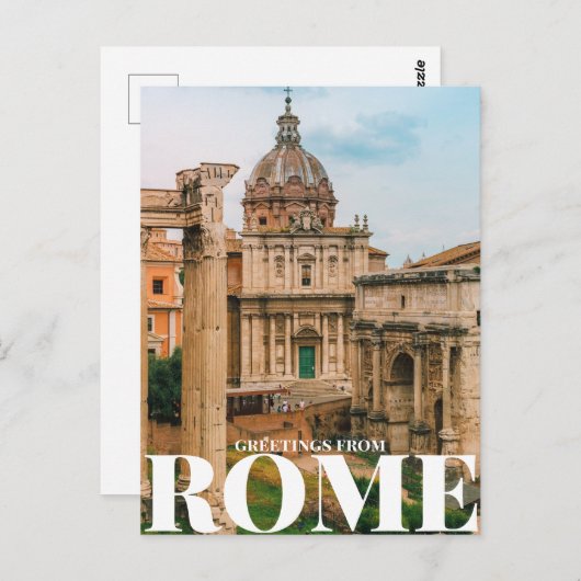 groeten uit Rome Briefkaart (Voorkant / Achterkant)