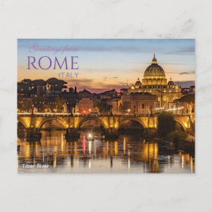 Groeten uit Rome Italië Ansichtkaart Schilderachti Briefkaart