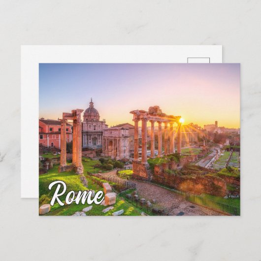 Groeten uit Rome, Italië Briefkaart (Voorkant / Achterkant)