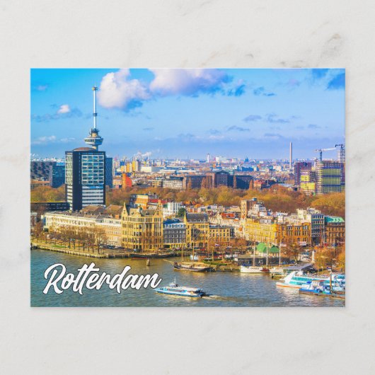 Groeten uit Rotterdam, Nederland Briefkaart (Voorkant)