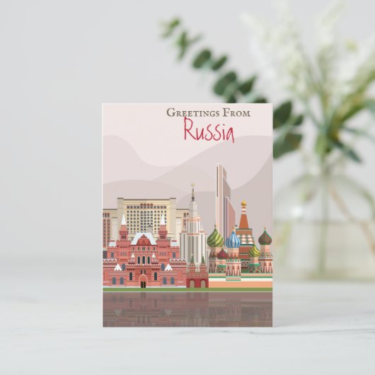 Groeten uit Rusland Briefkaart (Staand voorkant)