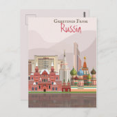 Groeten uit Rusland Briefkaart (Voorkant / Achterkant)