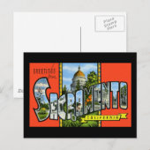 Groeten uit Sacramento Californië Briefkaart (Voorkant / Achterkant)
