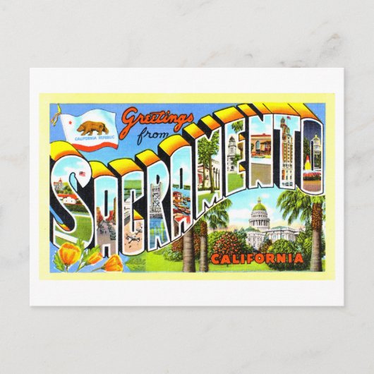 groeten uit Sacramento, Californië, Briefkaart (Voorkant)
