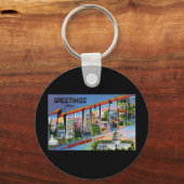 Groeten uit Sacramento Californië Sleutelhanger (Voorkant)