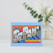  groeten uit Saint (St.) Paul Minnesota Briefkaart (Staand voorkant)